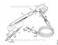 Pistolet, Lance pour Stihl RE 280 K