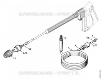 Flexible haute pression, Turbo buse pour Stihl RE 310 K