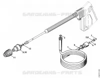 Flexible haute pression, Turbo buse pour Stihl RE 340 K