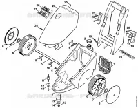 Chariot, Capot pour Stihl RE 360 K