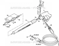 Pistolet, Lance pour Stihl RE 360 K