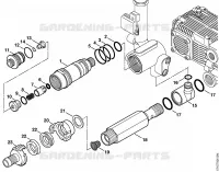 Bloc de réglage et de sécurité pour Stihl RE 361 PLUS