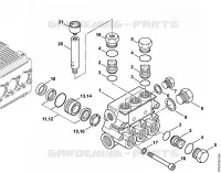 Bloc de soupapes pour Stihl RE 361 PLUS