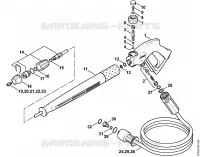 Pistolet, Lance (40.2009) pour Stihl RE 361 PLUS