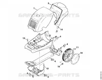 Capot, Chariot pour Stihl RE 820 KM
