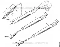 Lance, Tête de projection pour Stihl RE 550 W