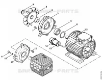 Moteur électrique pour Stihl RE 550 W