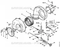 Brûleur pour Stihl RE 521