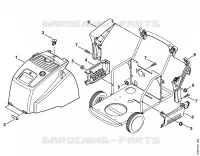 Capot, revêtement pour Stihl RE 521