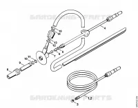 Kit de nettoyage de canalisations, Disp. sablage avec projection d'eau pour Stihl RE 521