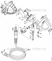 Pistolet RE 581, 581 PLUS, Flexible haute pression pour Stihl RE 521