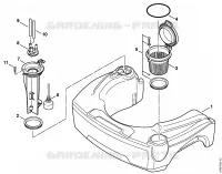 Réservoir de combustible pour Stihl RE 521