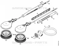 Turbo brosse, Tuyau flexible d'aspiration pour Stihl RE 521