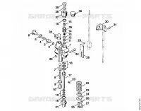 Bloc de réglage et de sécurité ⇥ X 22 947 954 (36.95) pour Stihl RE 640 W