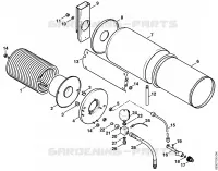 Echangeur de chaleur pour Stihl RE 640 W