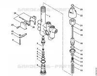 Bloc de réglage et de sécurité, Piston distributeur pour Stihl RE 661 PLUS