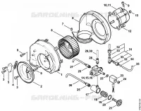 Brûleur pour Stihl RE 661 PLUS