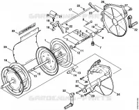Enrouleur de flexible pour Stihl RE 661 PLUS