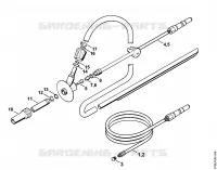 Kit de nettoyage de canalisations, Disp. sablage avec projection d'eau pour Stihl RE 661 PLUS