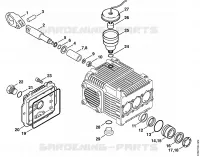 Pompe, piston pour Stihl RE 661 PLUS