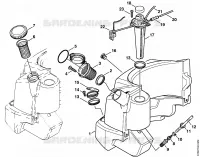 Réservoir de combustible pour Stihl RE 661 PLUS