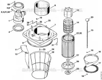 SE 200, 201, 202: Moteur électrique, Filtre pour Stihl SE 200