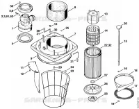 SE 200, 201, 202: Moteur électrique, Filtre pour Stihl SE 201