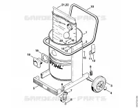 SE 200, 201: Cuve, Chassis pour Stihl SE 202