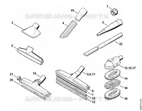Accessoires optionnels pour Stihl SE 120 E