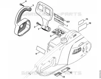 Protège main pour Stihl MSE 140 C-BQ