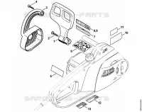 Protège main pour Stihl MSE 200 C-BQ