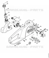 Carter de poignée pour Stihl MSE 141 C-Q
