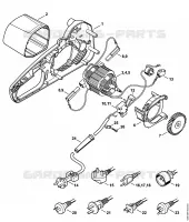Moteur électrique pour Stihl MSE 141 C-Q
