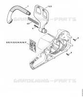 Protège main pour Stihl MSE 141 C-Q