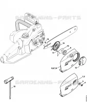 Couvercle de pignon, Outils pour Stihl MSE 170 C-Q