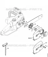 Couvercle de pignon, Outils pour Stihl MSE 190 C-Q