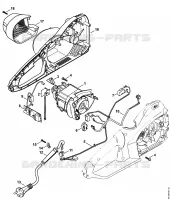 Moteur électrique, Carter moteur pour Stihl MSE 250 C-Q