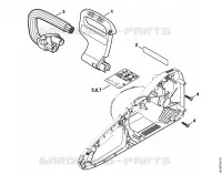 Protège main, Poignée tubulaire pour Stihl MSE 250 C-Q