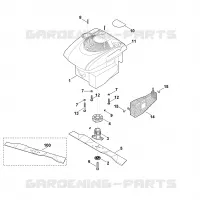 E   Moteur, lame pour Stihl MB 2 RT