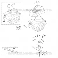 E   Moteur, lame pour Stihl MB 2.0 RTX