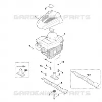 D   Moteur, lame pour Stihl MB 248.1