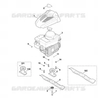 D   Moteur, lame pour Stihl MB 248.1 T