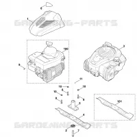 D   Moteur, lame pour Stihl MB 248.2