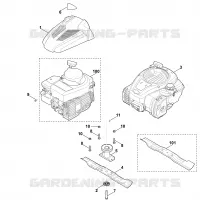 D   Moteur, lame pour Stihl MB 248.2 T