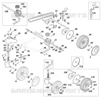 C   Entraînement MB 3 RT pour Stihl MB 3 RT