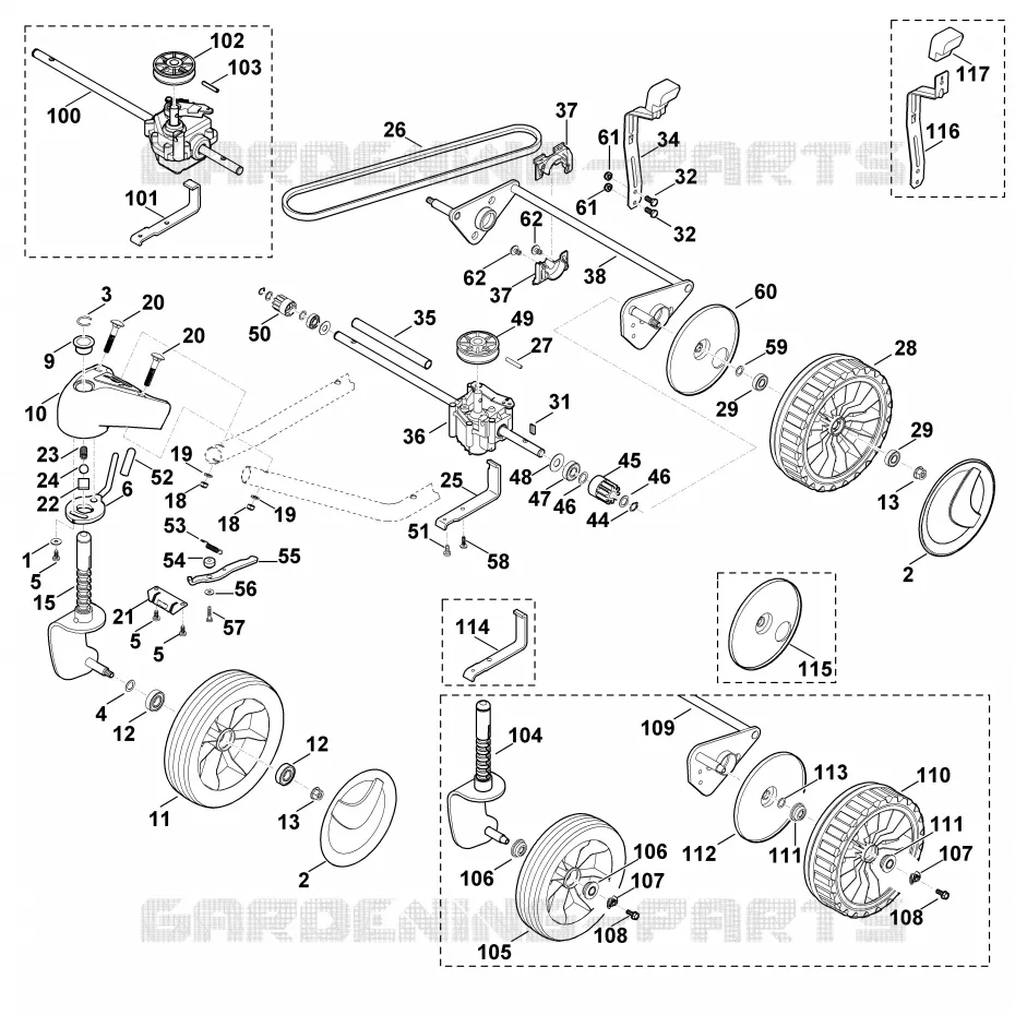 C - Entraînement MB 3 RT Stihl Tondeuses Tondeuses VIKING : MB MB 3 RT  MB 3 RT