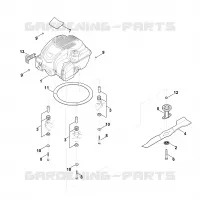 D   Moteur, lame pour Stihl MB 3.2 RT