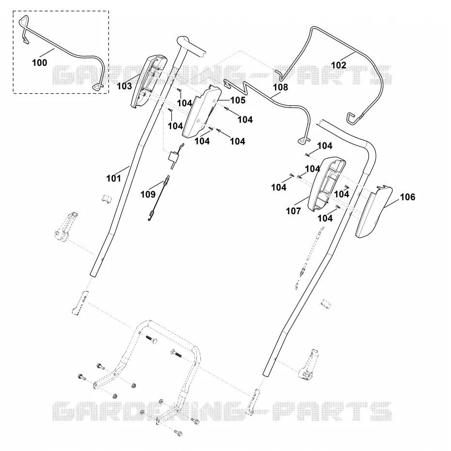 A1 - Guidon Stihl Tondeuses Tondeuses VIKING : MB MB 4.0 RT  MB 4.0 RT