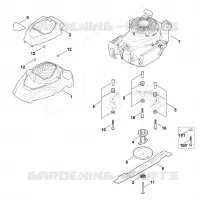 E   Moteur, lame pour Stihl MB 4.0 RTP