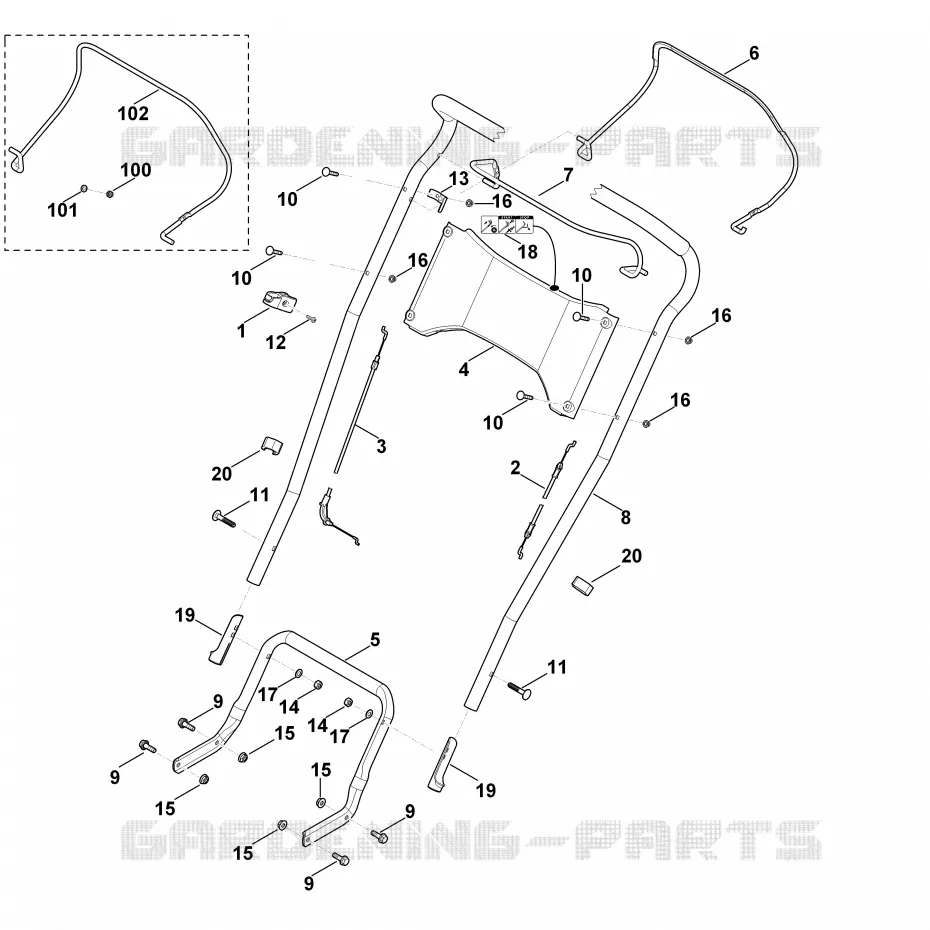 A - Guidon Stihl Tondeuses Tondeuses VIKING : MB MB 4.0 RTP  MB 4.0 RTP